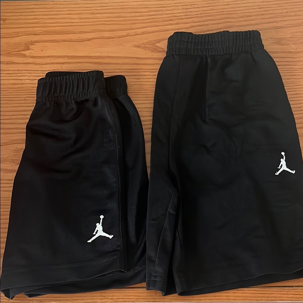 Jordan Black Athletic Shorts with Jumpman Logo